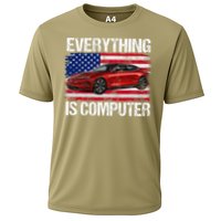 Everything Is Computer US flag Trump Everythings Computer Cooling Performance Crew T-Shirt