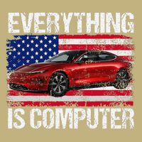 Everything Is Computer US flag Trump Everythings Computer Button