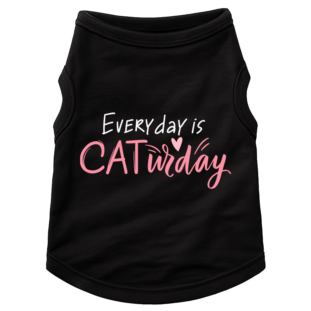 Everyday Is Caturday Cat Lover Doggie Tank