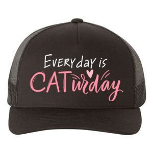 Everyday Is Caturday Cat Lover Yupoong Adult 5-Panel Trucker Hat