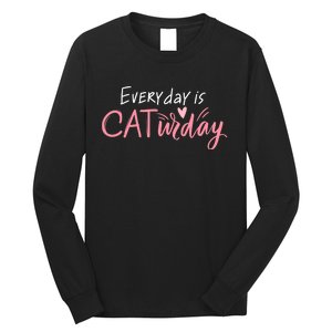 Everyday Is Caturday Cat Lover Long Sleeve Shirt