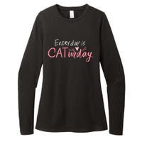 Everyday Is Caturday Cat Lover Womens CVC Long Sleeve Shirt