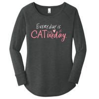 Everyday Is Caturday Cat Lover Women's Perfect Tri Tunic Long Sleeve Shirt