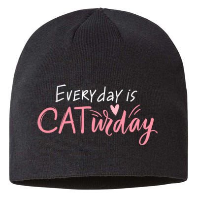 Everyday Is Caturday Cat Lover Sustainable Beanie