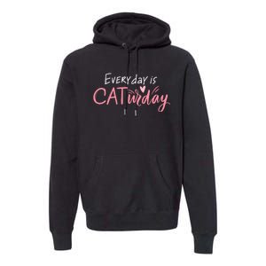 Everyday Is Caturday Cat Lover Premium Hoodie