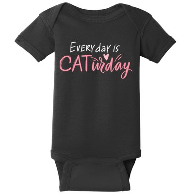 Everyday Is Caturday Cat Lover Baby Bodysuit