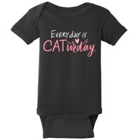 Everyday Is Caturday Cat Lover Baby Bodysuit