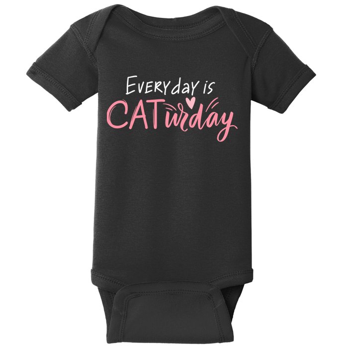Everyday Is Caturday Cat Lover Baby Bodysuit
