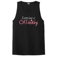 Everyday Is Caturday Cat Lover PosiCharge Competitor Tank