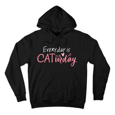 Everyday Is Caturday Cat Lover Tall Hoodie