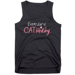 Everyday Is Caturday Cat Lover Tank Top