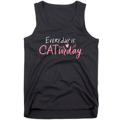 Everyday Is Caturday Cat Lover Tank Top