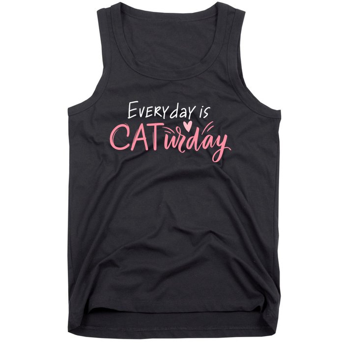 Everyday Is Caturday Cat Lover Tank Top