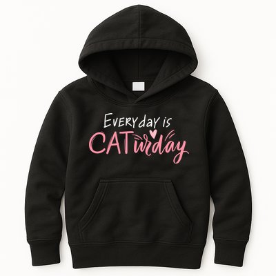 Everyday Is Caturday Cat Lover Kids Hoodie
