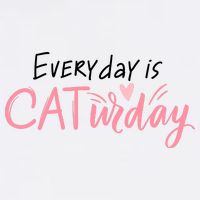 Everyday Is Caturday Cat Lover Garment-Dyed Sweatshirt