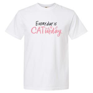 Everyday Is Caturday Cat Lover Garment-Dyed Heavyweight T-Shirt