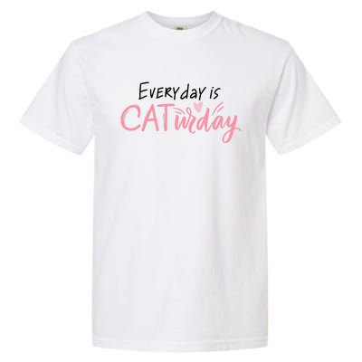 Everyday Is Caturday Cat Lover Garment-Dyed Heavyweight T-Shirt