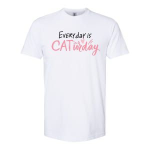 Everyday Is Caturday Cat Lover Softstyle CVC T-Shirt