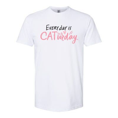 Everyday Is Caturday Cat Lover Softstyle® CVC T-Shirt