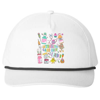 Easter Intensive Care Unit Propofol Icu Crew Nurse Easter Day Snapback Five-Panel Rope Hat