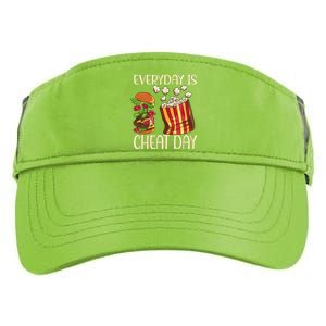 Everyday Is Cheat Day Hamburger Popcorn Fast Food Sports Gift Adult Drive Performance Visor