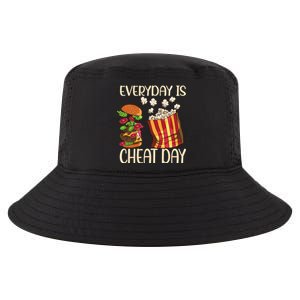 Everyday Is Cheat Day Hamburger Popcorn Fast Food Sports Gift Cool Comfort Performance Bucket Hat