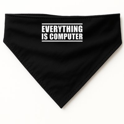 Everything Is Computer USA-Made Doggie Bandana
