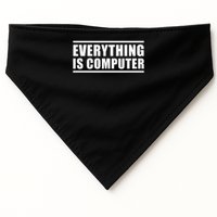 Everything Is Computer USA-Made Doggie Bandana
