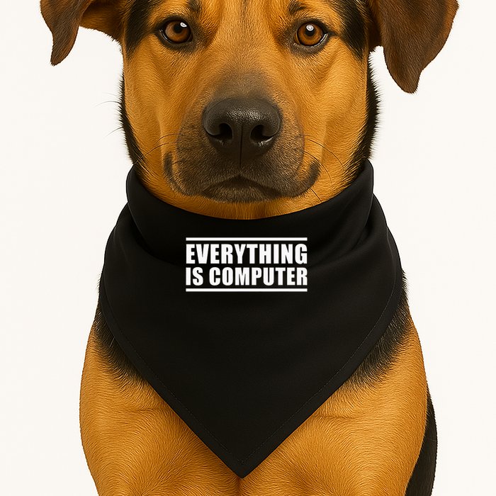 Everything Is Computer USA-Made Doggie Bandana