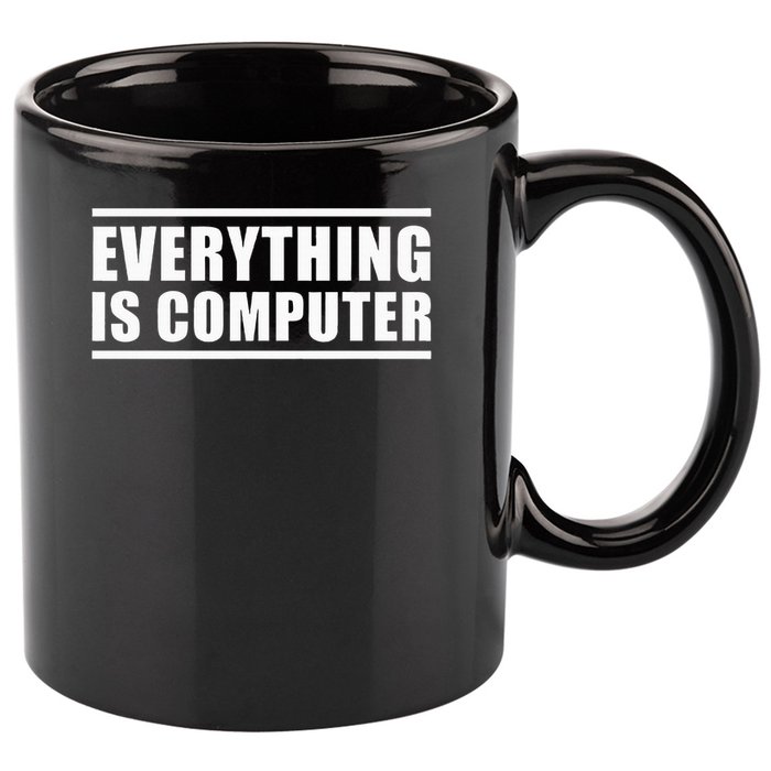 Everything Is Computer 11oz C Handle Ceramic Mug