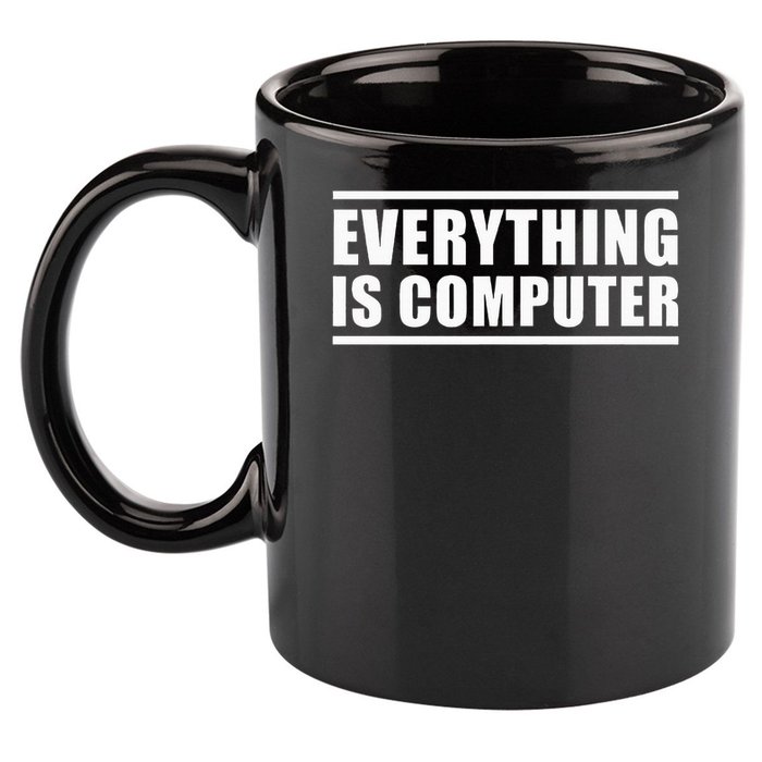 Everything Is Computer 11oz C Handle Ceramic Mug