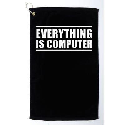 Everything Is Computer Golf Towel