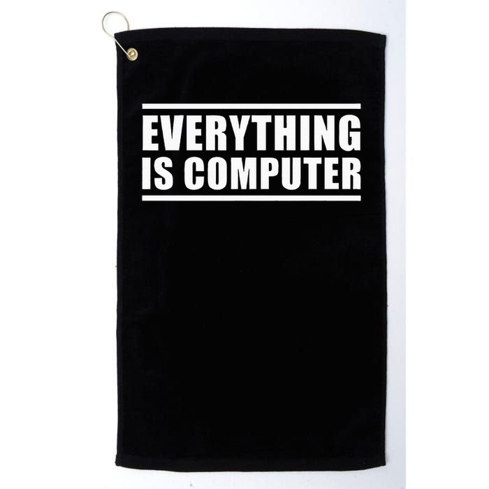 Everything Is Computer Golf Towel