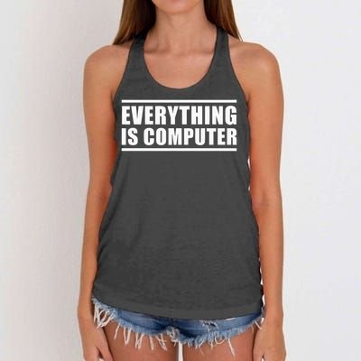 Everything Is Computer Women's Knotted Racerback Tank