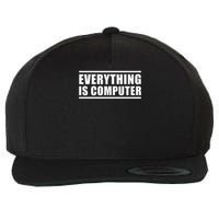 Everything Is Computer Wool Snapback Cap