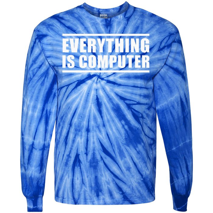 Everything Is Computer Tie-Dye Long Sleeve Shirt