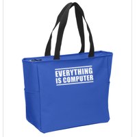 Everything Is Computer Zip Tote Bag