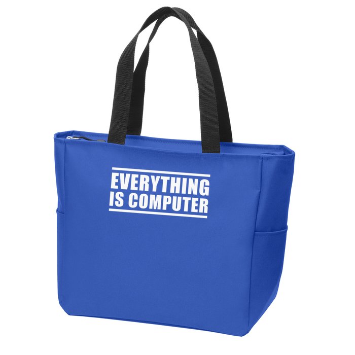 Everything Is Computer Zip Tote Bag