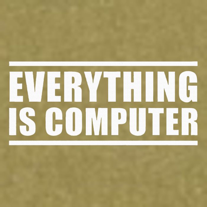 Everything Is Computer Garment-Dyed Women's Muscle Tee