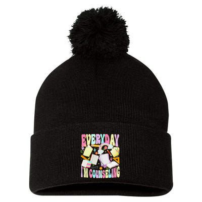 Everyday IM Counseling Funny School Counseling Week Pom Pom 12in Knit Beanie