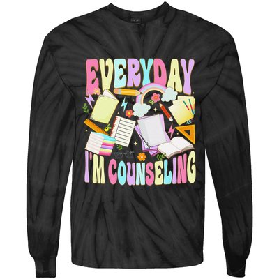 Everyday IM Counseling Funny School Counseling Week Tie-Dye Long Sleeve Shirt