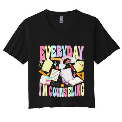 Everyday IM Counseling Funny School Counseling Week Crop Top