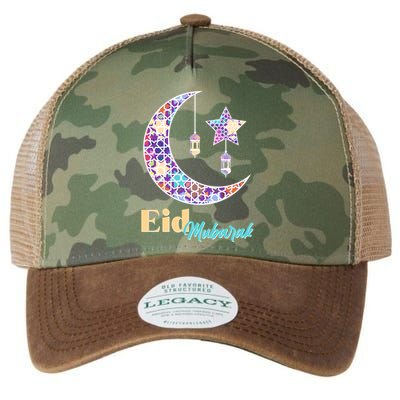 Eid Mubarak Happy Ramadan  Legacy Tie Dye Trucker Hat