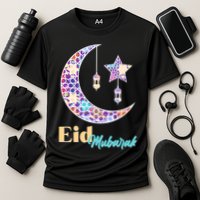 Eid Mubarak Happy Ramadan  Cooling Performance Crew T-Shirt