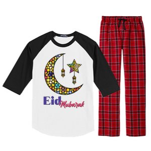 Eid Mubarak Happy Ramadan  Raglan Sleeve Pajama Set