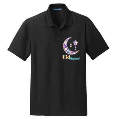 Eid Mubarak Happy Ramadan  Dry Zone Grid Polo