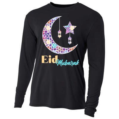 Eid Mubarak Happy Ramadan  Cooling Performance Long Sleeve Crew