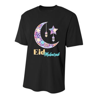Eid Mubarak Happy Ramadan  Youth Performance Sprint T-Shirt