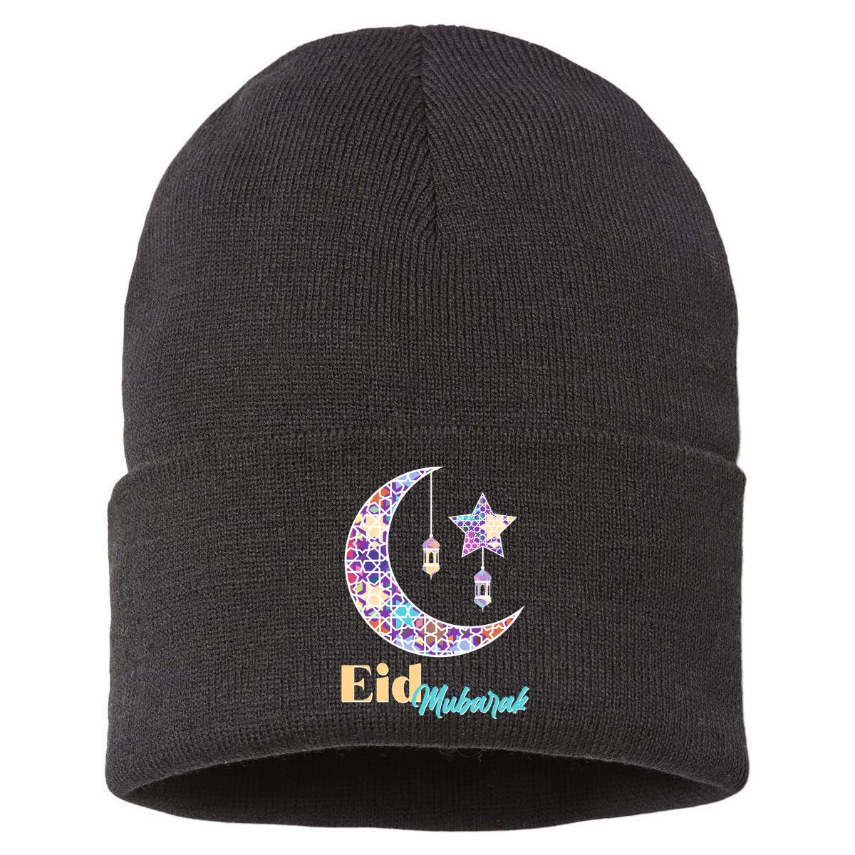 Eid Mubarak Happy Ramadan  Sustainable Knit Beanie
