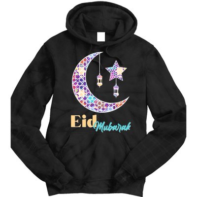 Eid Mubarak Happy Ramadan  Tie Dye Hoodie